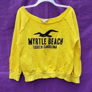 💕bundle only-Bright Yellow Vintage Girl Sweatshirt.